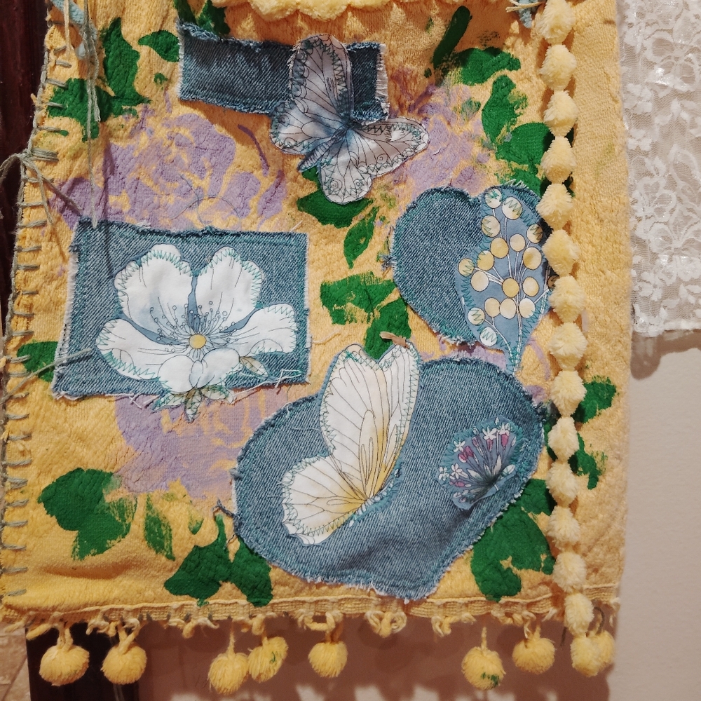 Floral Patchwork Tote Bag